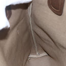 GUCCI GG Supreme Web Sherry Line Tote Bag PVC Beige Gold Auth BA8073-19