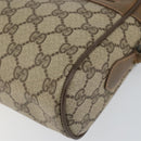 GUCCI GG Supreme Web Sherry Line Bag PVC Beige Gold 56 02 088 Auth BA8074-10