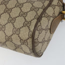GUCCI GG Supreme Web Sherry Line Bag PVC Beige Gold 56 02 088 Auth BA8074-12