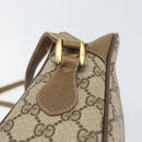 GUCCI GG Supreme Web Sherry Line Bag PVC Beige Gold 56 02 088 Auth BA8074-14