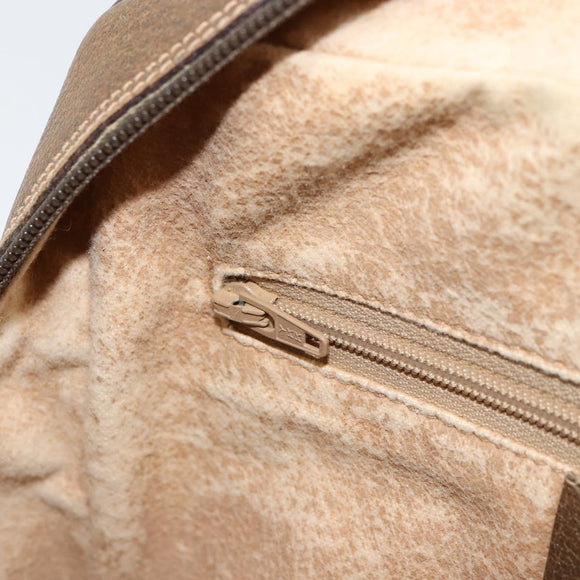 GUCCI GG Supreme Web Sherry Line Bag PVC Beige Gold 56 02 088 Auth BA8074