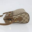 GUCCI GG Supreme Web Sherry Line Bag PVC Beige Gold 56 02 088 Auth BA8074-5