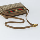 GUCCI GG Supreme Web Sherry Line Bag PVC Beige Gold 56 02 088 Auth BA8074-7