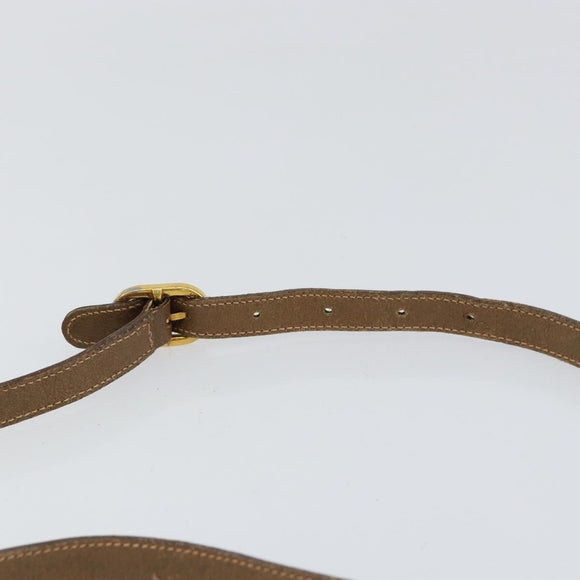 GUCCI GG Supreme Web Sherry Line Bag PVC Beige Gold 56 02 088 Auth BA8074