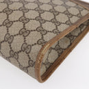 GUCCI GG Supreme Clutch Bag PVC Leather Beige Gold 41 01 037 Auth BA8075-15