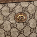 GUCCI GG Supreme Clutch Bag PVC Leather Beige Gold 41 01 037 Auth BA8075-17