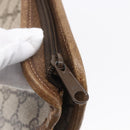 GUCCI GG Supreme Clutch Bag PVC Leather Beige Gold 41 01 037 Auth BA8075-8