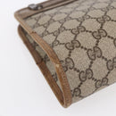 GUCCI GG Supreme Clutch Bag PVC Leather Beige Gold 41 01 037 Auth BA8075-14