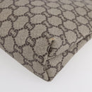 GUCCI GG Plus Supreme Clutch Bag PVC Beige Gold Auth BA8076-10