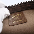 GUCCI GG Plus Supreme Clutch Bag PVC Beige Gold Auth BA8076-14