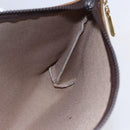 GUCCI GG Plus Supreme Clutch Bag PVC Beige Gold Auth BA8076-16