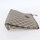 GUCCI GG Plus Supreme Clutch Bag PVC Beige Gold Auth BA8076-5