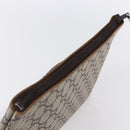 GUCCI GG Plus Supreme Clutch Bag PVC Beige Gold Auth BA8076-6