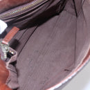 Chloe Shoulder Bag Leather Brown Gold Auth BA8078-17