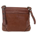 Chloe Shoulder Bag Leather Brown Gold Auth BA8078-3