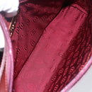 CARTIER Must Line Clutch Bag Leather Bordeaux Gold Auth BA8079-15