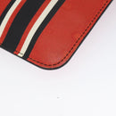 GIVENCHY Clutch Bag Leather Red Auth BA809-16