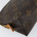 LOUIS VUITTON Monogram Pochette Cosmetic PM Cosmetic Pouch M47515 LV Auth BA8090-16