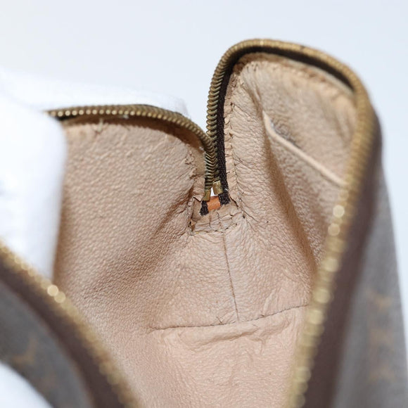 LOUIS VUITTON Monogram Pochette Cosmetic PM Cosmetic Pouch M47515 LV Auth BA8090