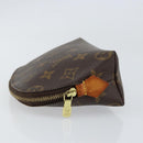 LOUIS VUITTON Monogram Pochette Cosmetic PM Cosmetic Pouch M47515 LV Auth BA8090-4