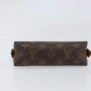 LOUIS VUITTON Monogram Pochette Cosmetic PM Cosmetic Pouch M47515 LV Auth BA8090-6