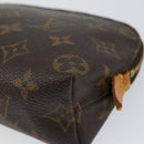 LOUIS VUITTON Monogram Pochette Cosmetic PM Cosmetic Pouch M47515 LV Auth BA8090-7