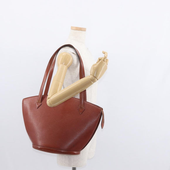 LOUIS VUITTON Epi Saint Jacques Shopping Bag Brown M52263 LV Auth BA8091
