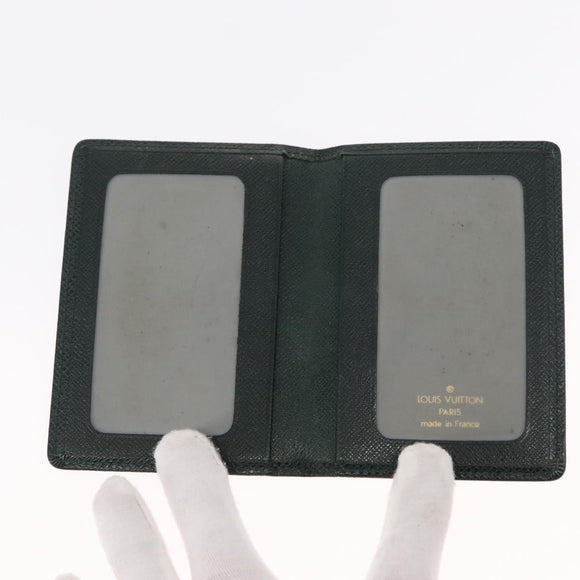 LOUIS VUITTON Christian Dior Sunglasses Wallet Leather 4 Set Green Auth BA8092