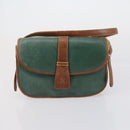 CELINE Givenchy Hand Bag Leather 2 Set Navy Green Auth BA8093-10