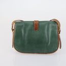 CELINE Givenchy Hand Bag Leather 2 Set Navy Green Auth BA8093-11