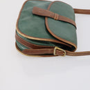 CELINE Givenchy Hand Bag Leather 2 Set Navy Green Auth BA8093-12