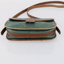 CELINE Givenchy Hand Bag Leather 2 Set Navy Green Auth BA8093-15