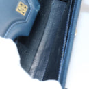 CELINE Givenchy Hand Bag Leather 2 Set Navy Green Auth BA8093-9