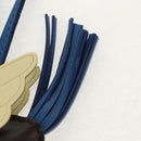 HERMES Rodeo PM Charm Leather Brown Blue Auth BA8095M-6