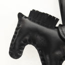 HERMES Rodeo PM Charm Leather Black Auth BA8096M-14