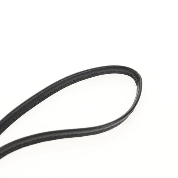 HERMES Rodeo PM Charm Leather Black Auth BA8096M