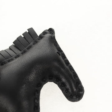 HERMES Rodeo PM Charm Leather Black Auth BA8096M - 0