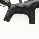 HERMES Rodeo PM Charm Leather Black Auth BA8096M-3