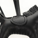 HERMES Rodeo PM Charm Leather Black Auth BA8096M-4