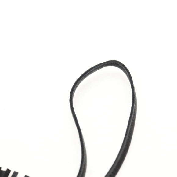 HERMES Rodeo PM Charm Leather Black Auth BA8096M