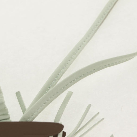 HERMES Rodeo PM Charm Leather Green Brown Auth BA8097M