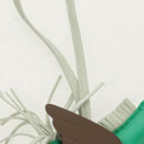 HERMES Rodeo PM Charm Leather Green Brown Auth BA8097M-7