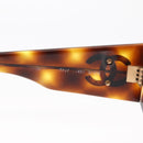 CHANEL Sunglasses plastic Brown CC Auth BA8098-9