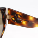 CHANEL Sunglasses plastic Brown CC Auth BA8098-8
