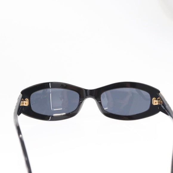 CHANEL Sunglasses plastic Black CC Auth BA8099