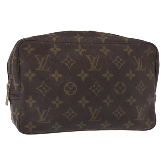 LOUIS VUITTON Monogram Trousse Toilette 23 Clutch Bag M47524 LV Auth BA8100