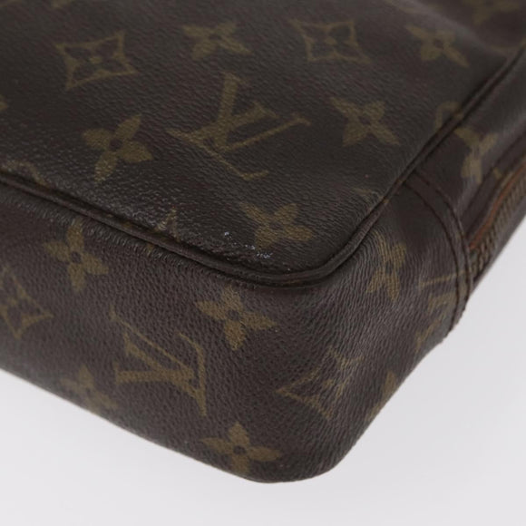 LOUIS VUITTON Monogram Trousse Toilette 23 Clutch Bag M47524 LV Auth BA8100