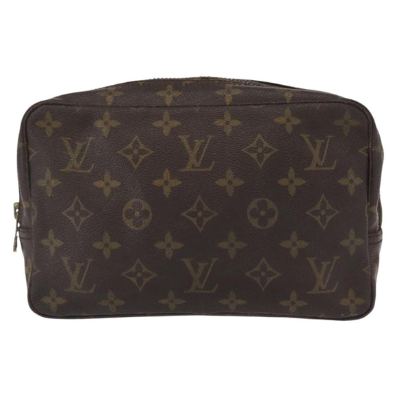 LOUIS VUITTON Monogram Trousse Toilette 23 Clutch Bag M47524 LV Auth BA8100