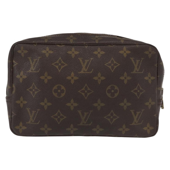 LOUIS VUITTON Monogram Trousse Toilette 23 Clutch Bag M47524 LV Auth BA8100