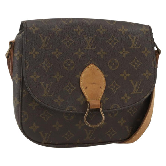LOUIS VUITTON Monogram Saint Cloud GM Shoulder Bag M51242 LV Auth BA8108